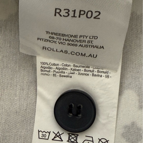 ROLLAS Folk Floral Heidi Pant Cotton High Rise New Without Tags Size 27 - Picture 9 of 12